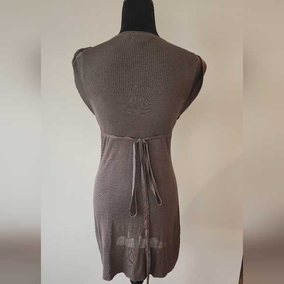 BCBG Max Azaria V Neck Women's Brown Dress Size S. - Picture 3 of 7